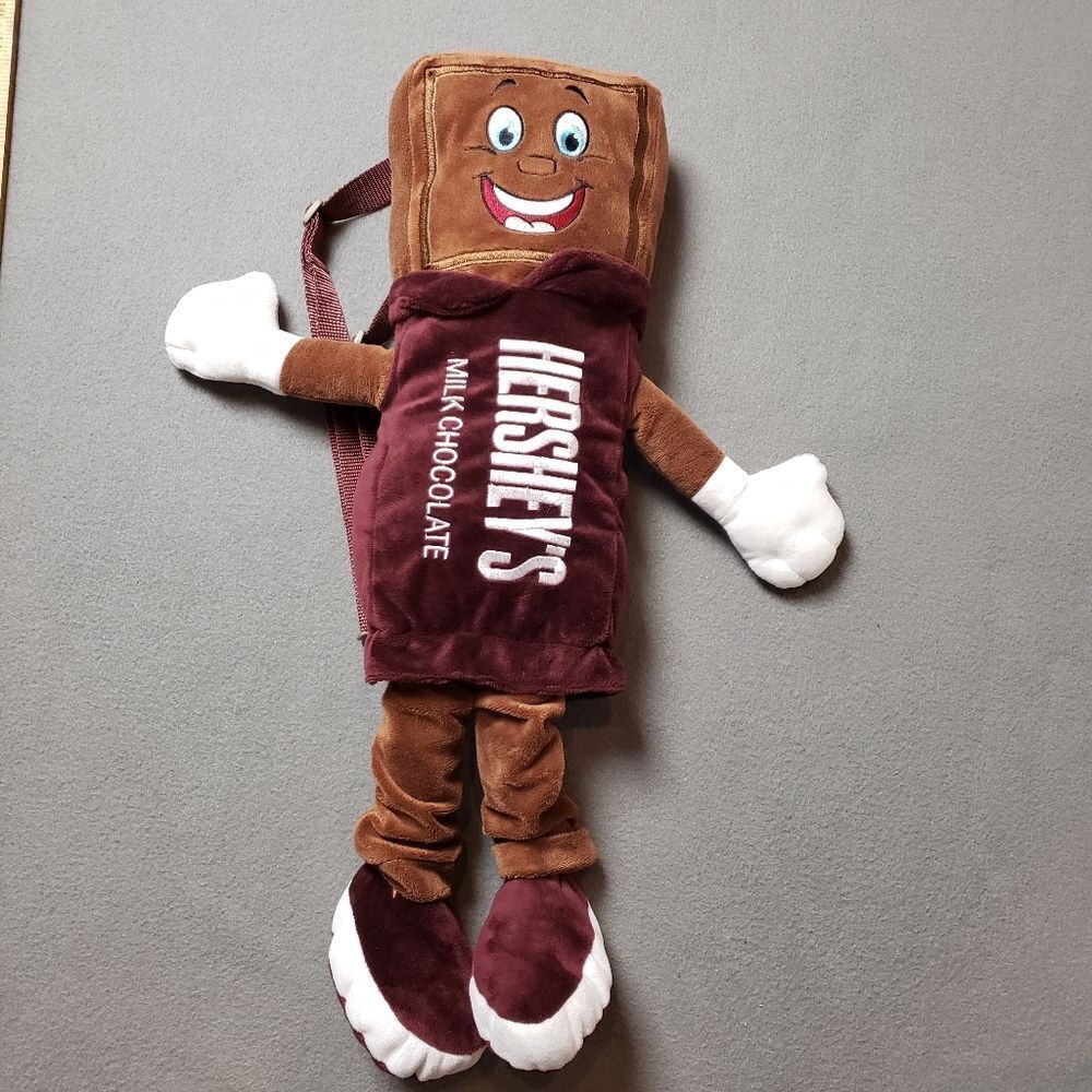 Hershey Chocolate 25" Backpack  Collectible Orange and Brown Character Backpack
